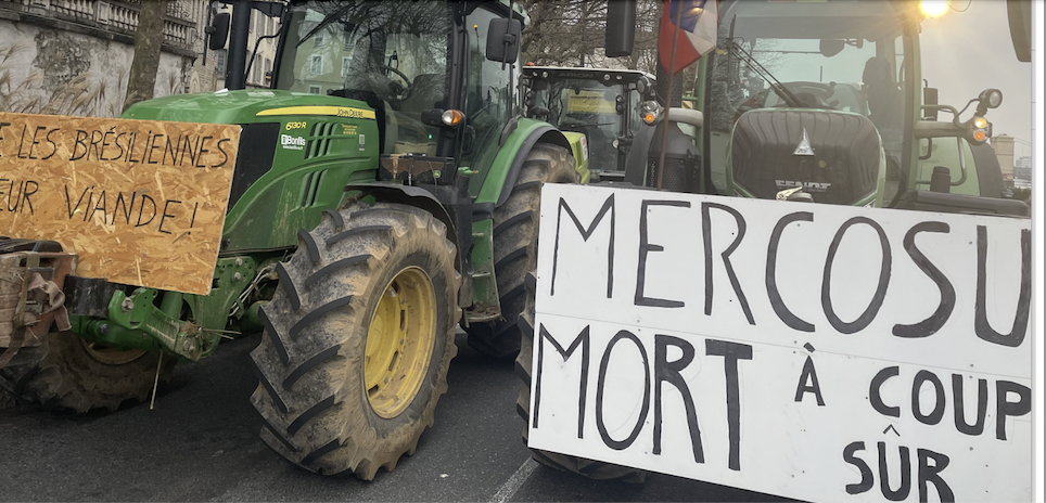Nouvelle manifestation des agriculteurs annoncée vendredi 9 janvier à Vienne, alors que la signature du traité du Mercosur se précise…