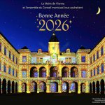 A l’issue d’un concours entre photographes, la carte de vœux de la municipalité viennoise inspirée de la « Région des Lumières », cet été