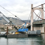 Pont de Condrieu : le chantier de renforcement  du tablier franchit une nouvelle étape