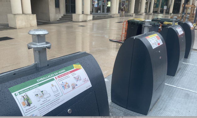 Les nouveaux conteneurs enterrés du cours Brillier à Vienne sont déjà opérationnels