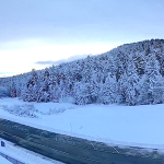 5 à 15 cm de neige sont tombés sur l’Espace nordique du Mont du Pilat, mais pas assez encore pour damer les pistes…