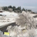 Il est tombé de 1 à 4 cm de neige cette nuit dans le Pilat. Pas suffisant pour la glisse…
