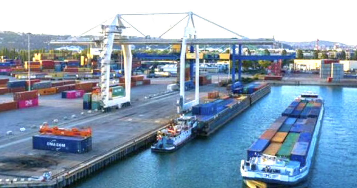 L’armateur CMA-CGM prévoit de lancer une barge…électrique à conteneurs sur le Rhône