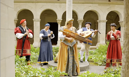 Musique ancienne-Tournée au cloître Saint-André-le-Bas à Vienne : la Guilde Interval, basée à Echalas vient de  tourner sa 1ère vidéo