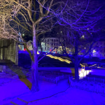 Prévention contre le cancer : le Jardin de Cybèle  à Vienne tout en bleu jusqu’à la fin du mois