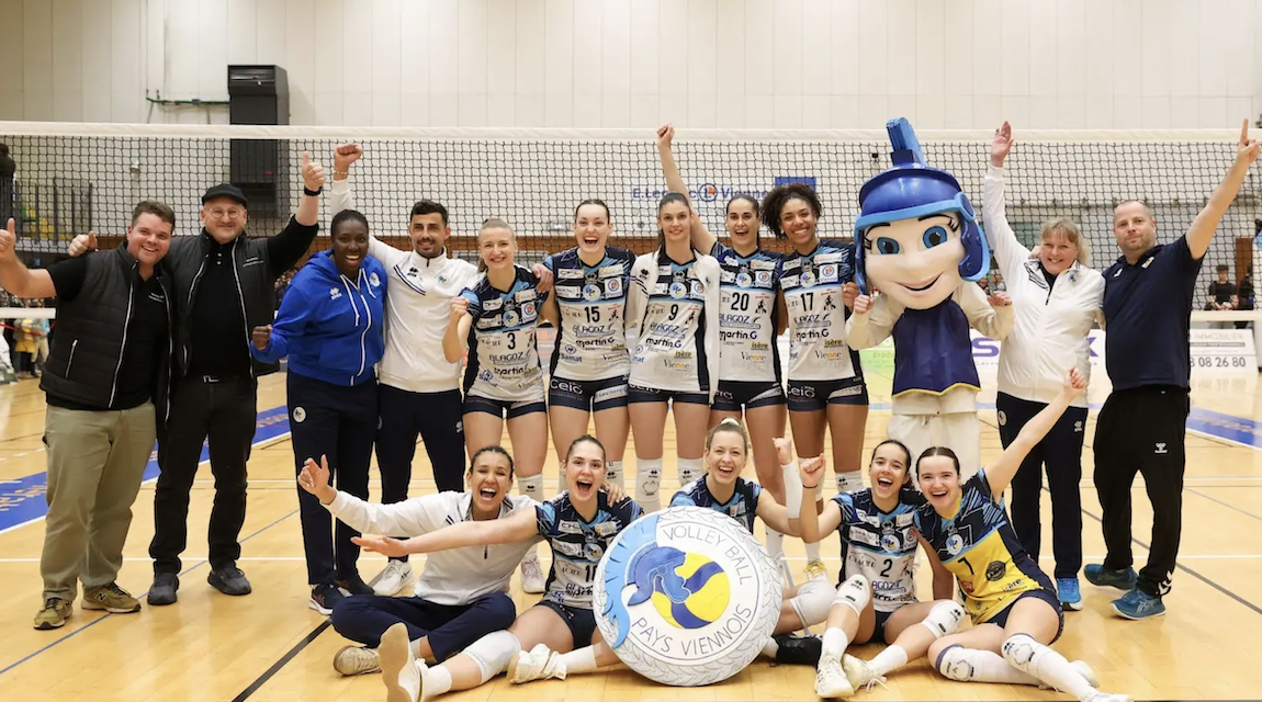 Volley-ball, Elite féminine-Bel exploit des Viennoises qui battent Quimper, l’une des 2 meilleures équipes de la poule