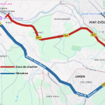 Coupures, alternat : travaux annoncés pendant 4 semaines dans la perspective de la future « voie verte  Vienne/Malissol» entre la rue Rabelais et le quartier Charlemagne à Vienne