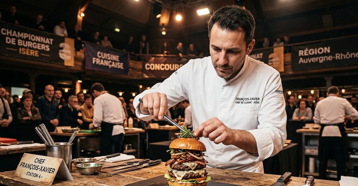 Un Nord-Isérois, François-Xavier Bouvet, remporte la finale régionale  de la Coupe de France de Burger