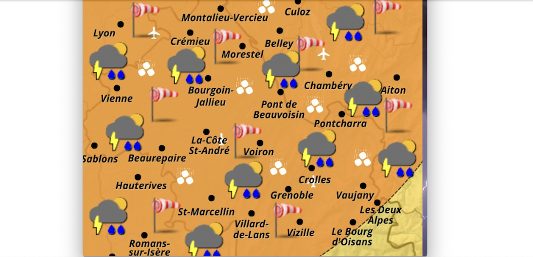 Fin de la canicule : Météo France lance une alerte aux orages cet après-midi du dimanche 31 mai sur l’Isère