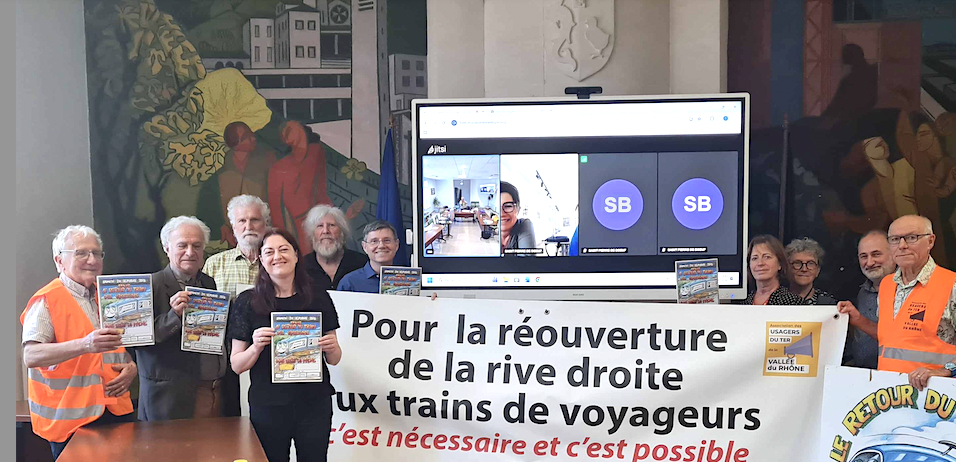 Maires et associations d’usagers annoncent un « Train en fête » le 24 octobre pour promouvoir le retour des trains de voyageurs sur la rive droite du Rhône