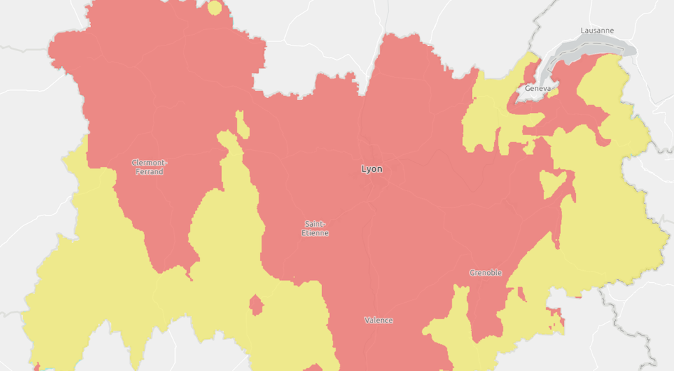 Retour aujourd’hui samedi  d’un épisode de pollution à l’ozone sur la région lyonnaise et le Nord-Isère