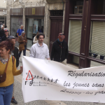 Près de 200 personnes à l’occasion du retour d’une manif du 1er mai unitaire, à Vienne