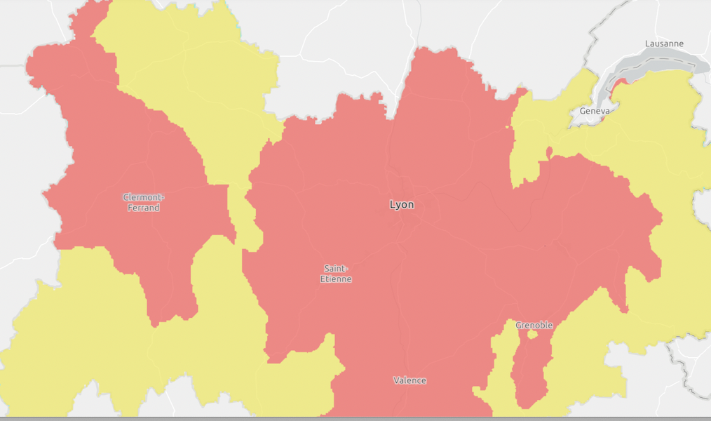 Épisode de pollution de l’air à l’ozone sur le Nord-Isère et le bassin lyonnais à partir de lundi, la circulation différencié instaurée, – 20 km/h