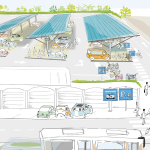 Lancement des travaux du parc relais Sud, boulevard Pacatianus à Vienne. Il sera surmonté d’ombrières