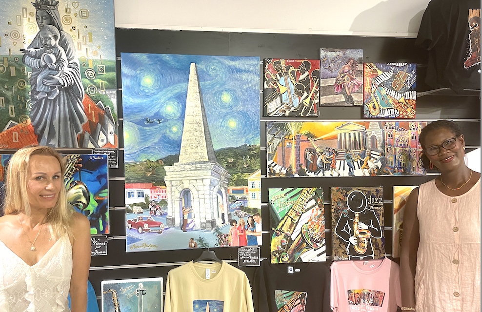L’artiste peintre Marina Pavlova expose ses peintures rue Marchande à Vienne