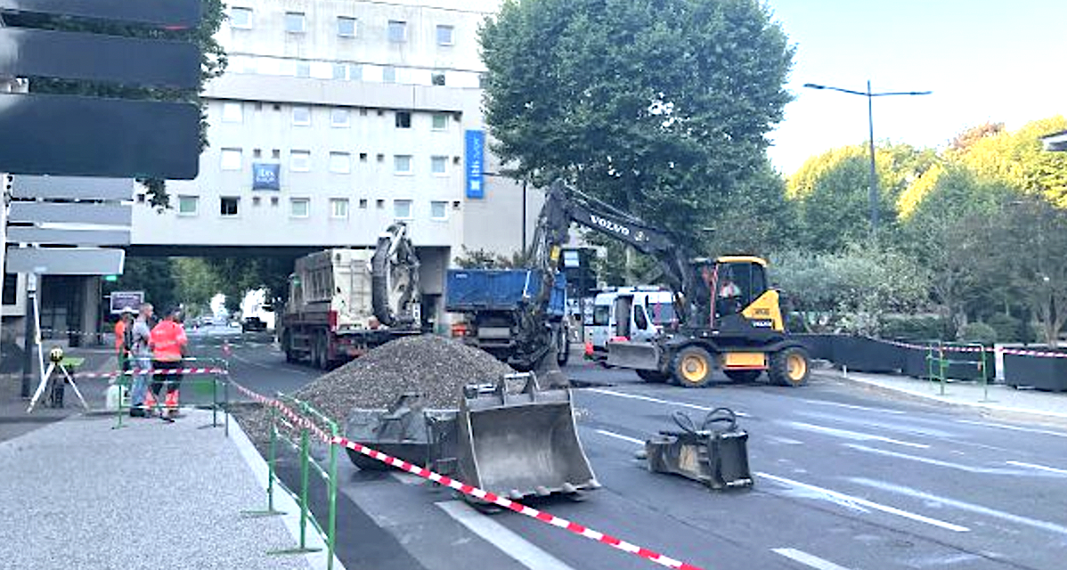 Les ultimes travaux sur le cours Brillier à Vienne ont débuté ce matin. Ils dureront jusqu’au 19 août : le calendrier