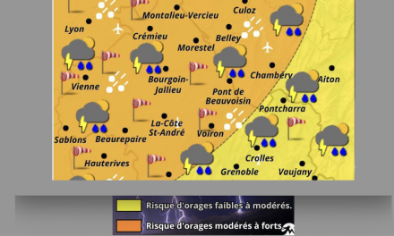 Risques d’orages « potentiellement actifs » annoncés dés ce vendredi matin. Les températures vont (un peu) baisser