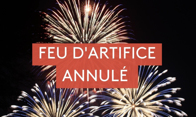 14 juillet à Vienne : d’abord annoncé à 22 h 30, le feu d’artifice qui aurait dû être tiré de la passerelle de Ste-Colombe, finalement annulé. Explications