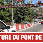 La RD 1086 coupée cet après-midi à Chavanay, un camion nacelle s’est encastré dans le portique d’un pont fragilisé par les inondations de 2024