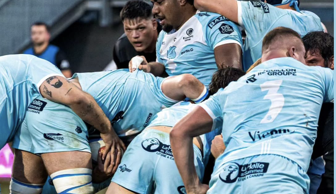 Rugby, Nationale-Le CS Vienne à nouveau mis en difficulté à domicile, par Rouen