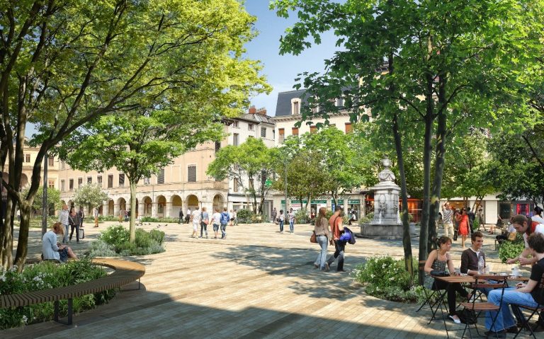 Après la place de l’hôtel-de-ville,… la place François Mitterrand à Vienne : les travaux démarreront le 12 octobre