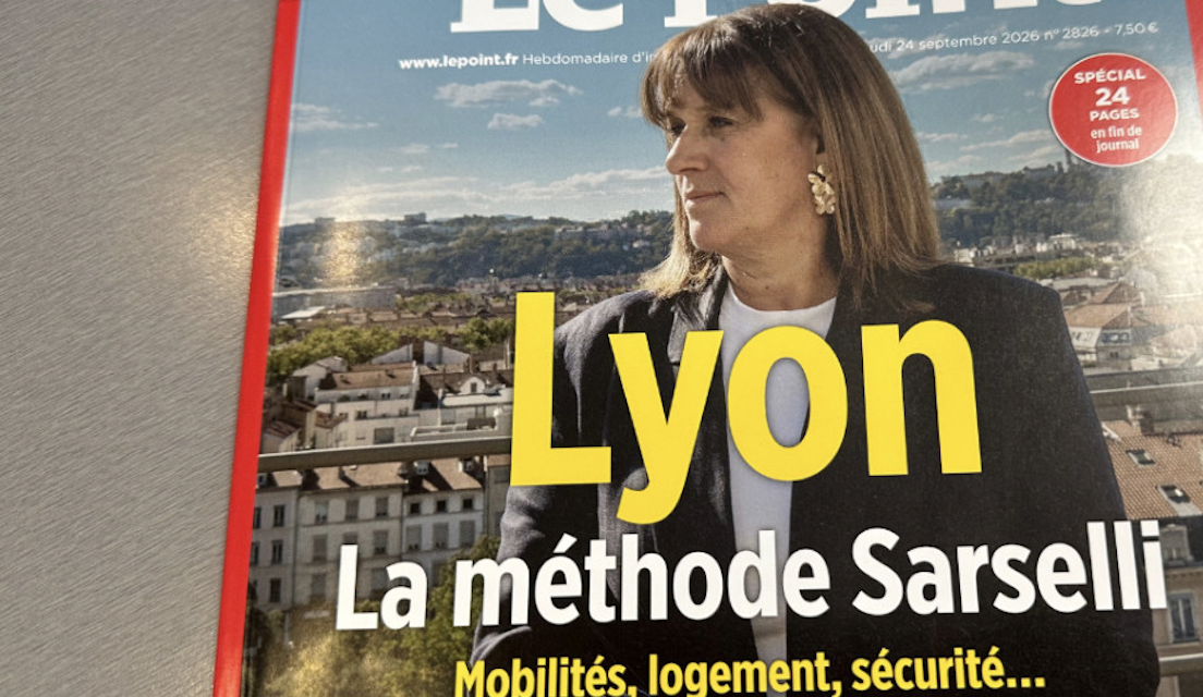 La présidente de la Métropole de Lyon fait la « une » du Point : « La méthode Sarselli »