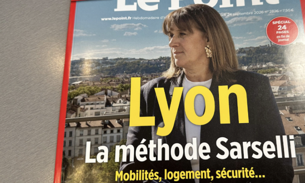 La présidente de la Métropole de Lyon fait la « une » du Point : « La méthode Sarselli »