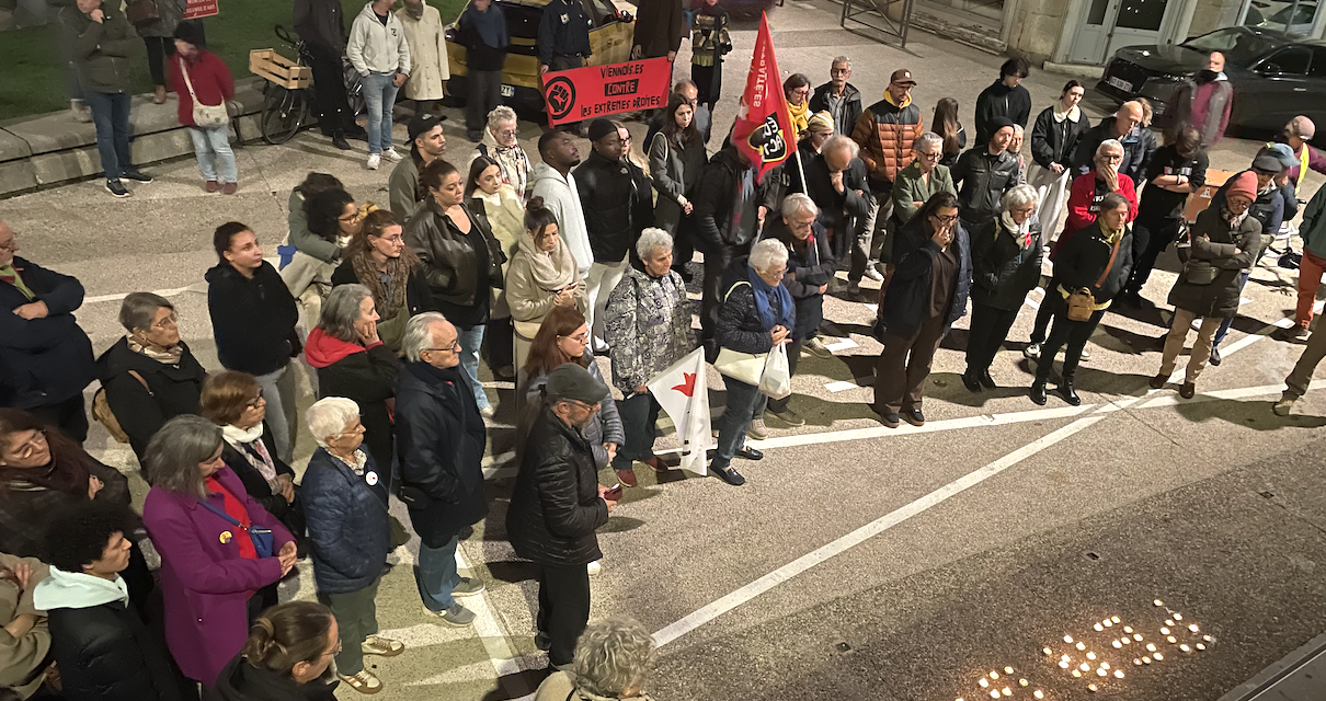Victime d’un attentat raciste : un rassemblement et une minute de silence devant le Palais de Justice de Vienne en mémoire de Pengo Bossio Wangi