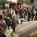 Victime d’un attentat raciste : un rassemblement et une minute de silence devant le Palais de Justice de Vienne en mémoire de Pengo Bossio Wangi